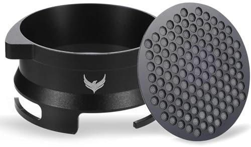 KNODOS Dosing Funnel 54mm and Espresso Puck Screen Set Grinder Trigger Portafilter Funnel for Sage Machines (Black, Type B)