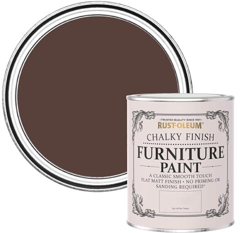 Rust-Oleum Shabby Chic rot Vintage Kreidefarbe für Möbel, wasserbasiert, geruchsarm - Valentina 750ML