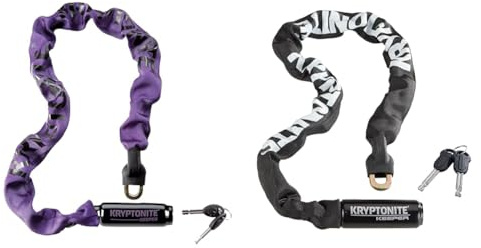 Kryptonite Keeper 785-Integrated Chain Verschluss Mit Zahlenschloss, violett, One Size & 152080 Kabelschloss Keeper 785 Integrated Chain, 3500323, Schwarz
