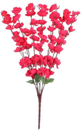 Pocoiau 7 forchette di fiori artificiali, decorazioni per la casa e il giardino