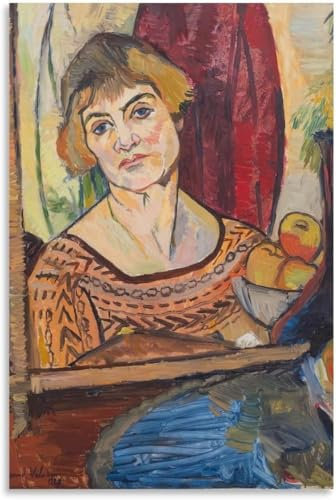 Gnvkd Ecbxz Suzanne Valadon Wandkunst Frau mit einem Kontrabass Vintage Poster Leinwand Malerei Suzanne Valadon Drucke Für Wohnkultur Bild 50x70cm Kein Rahmen