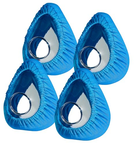 CPAP-Maske Liner, 4 Pack weiche Kissen Maske Abdeckung kompatibel mit F20 & F10 Maske, Nasenmasken, Mund-Masken, die meisten Vollgesichtsmasken Wiederverwendbare Kissen Abdeckungen (Blau)