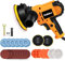 Mini lucidatrice 700 W, set di 31 lucidatrici per auto, lucidatrici eccentrici da 125 mm, smerigliatrice orbitale, velocità 600 – 3700 giri/min, per dettagli auto, barca, rimozione dei graffi
