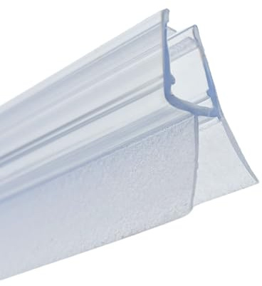 IWOFER Guarnizione Box Doccia Profilo R per Vetro 6-8 mm, Ricambio Universale Trasparente, Senza Colla, Tagliabile, Made in Italy, Antigoccia Tenuta Acqua (200 cm)