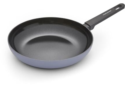 Morphy Richards Frying Pan, Recycled Aluminium, 28cm, Non Stick Ceramic Coating, Soft Touch Handles, Oven Safe Up to 180c, Suitable for All Hobs, Grey, 853503