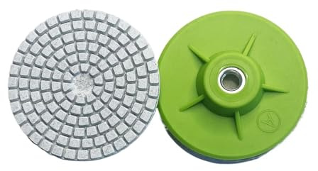 3 Zoll 80 mm integriertes Nass-/Trocken-Polierpad, Körnung 150#, for Schleifen von Stein, Marmor, Granit, Boden, Keramikfliesen(7)