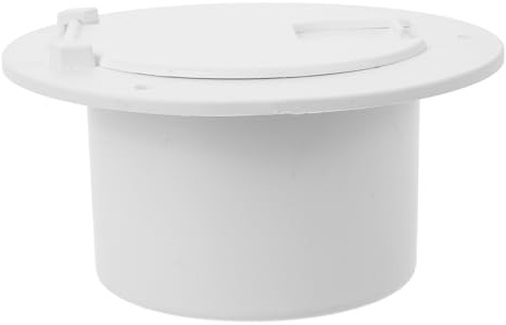 Healeved Passacavo Portello Rotondo per Camper e Yacht Copertura Cavi Alimentazione ABS Bianca Resistente per Accessori Rimorchio Soluzione Organizzazione Cavi Veicoli Ricreativi e