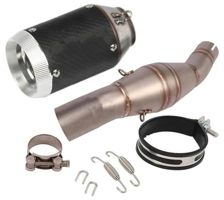 Generic Exhaust Pipe Silencer Motorcycle Exhaust Muffler For Benelli TNT300 BJ300 BN302 TNT BJ 300 With Mid Link Tube Connector Middle Pipe Motorbike Connecting Tube