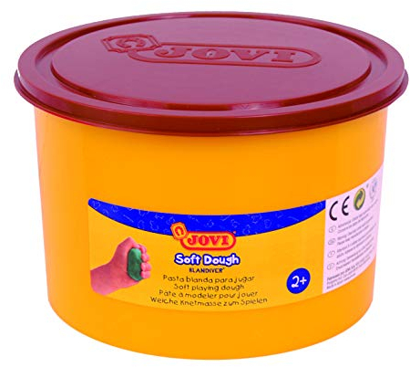 Jovi Blandiver Knete, extra weiche Knetmasse für Kinder ab 2 Jahren, braun, 1 Dose, 460 g