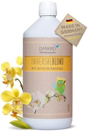 Effektive Mikroorganismen aktiv universalBlond - EMa - EM aktiv - DIMIKRO® 1 l - gebrauchsfertig für Haushalt & Garten - 100% vegan & natürlich | 100% vegan und natürlich - die effektive Lösung für Haushalt und Garten, einfach in der Anwendung im Alltag
