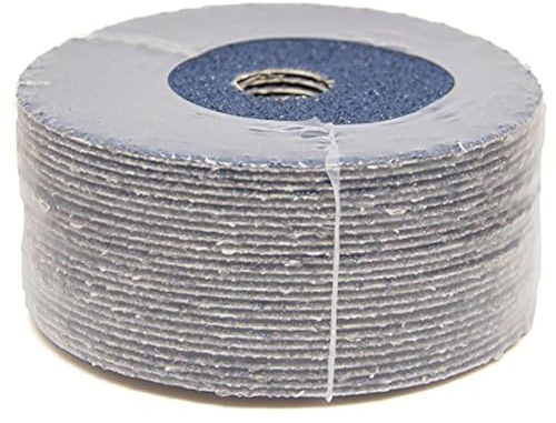 Benchmark Abrasives 5 Inch Sanding Discs Resin Fiber Zirconia Grinding Disc for Grinding, Stripping on Wood, Fiberglass, Steel, Metal, 7/8 Arbor Angle Grinder Sanding Disc, 25 Pack - 36 Grit