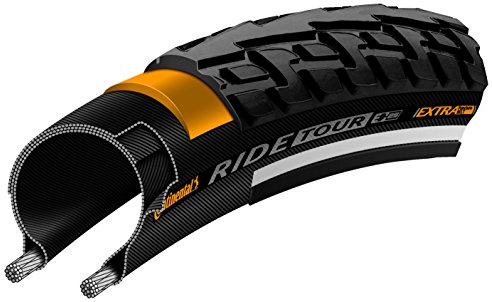 Continental Ride Tour Fahrradreifen, Kreuz-/Hybrid-Reifen, Perle, Eisendraht, Schwarz