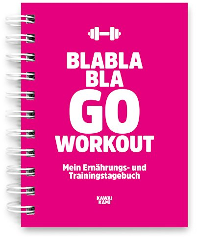 KAWAI-KAMI Träningsdagbok och näringsdagbok för styrketräning, gym, träningsplanerare med framgångskontroll, träningsbok för fyllning, 200 sidor, DINA6