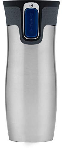 Contigo Botella unisex West Loop para adultos, color plateado, 470 ml