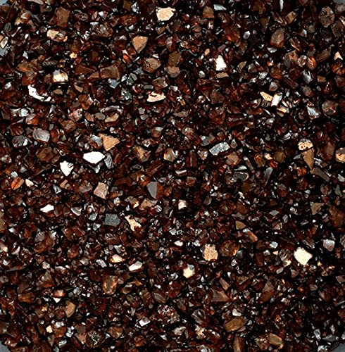 naninoa Spiegelglasgranulat, Spiegelgranulat, Glas, Spiegelsand, Spiegelglas. 1-4 mm. 5 kg. Farbe: Braun, Dunkelbraun, KAFFE