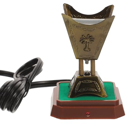 HOMSFOU Elektrischer Weihrauchbrenner Für Auto Retro-Räuchergefäß Aus Arabischem Design Ideal Als Auto Deko Und Sammlerstück Für Aromatherapie Und Entspannung