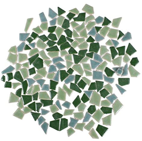 STOBOK 200g Mosaik Fliesen Diy Keramikfliesen Unregelmäßige Steine Zum Basteln Für Kunstprojekte Glasierte Oberfläche Leuchtende Farben Menge