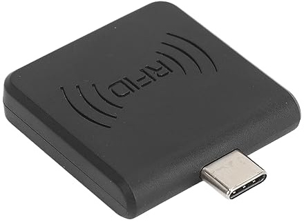 RFID-Lesegerät, 13,56 MHz, Typ-C-IC-Kartenleser, 13,56 MHz Frequenz, Liest USB-C-IC-Karten-Zugriffskontrollleser, Handy-Kartenleser für (Black)