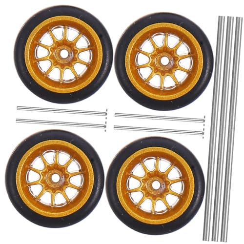 Toyvian Spielzeugauto Räder Satz Für Kinder Gummi Metall Ersatzräder Für Ferngesteuerte Fahrzeuge Austauschbar Und Verschleißfest