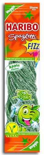 2 er Pack Haribo Haribo Spaghetti Apple FIZZ vegan 2 x 200g Fruchtgummi