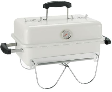 Barbacoa Carbon para Exteriores, Barbacoa Portatil, Ideal para Camping, Senderismo, Picnic y Barbacoa de Mesa(White)