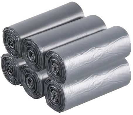 Bblina 150 Stück 50L Müllbeutel, Grau Müllbeutel, Recyclingbeutel