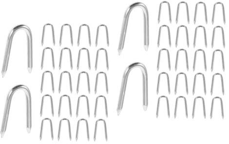 Kisangel 50pièces Clous u Métalliques pour Fixation De Clôtures De Jardin Piquets Fer pour Clôtures Épaisse