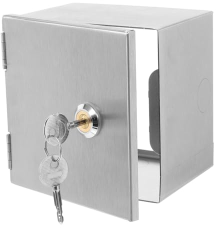 Luxshiny Boîtier Étanche Pour Prise Extérieure Avec Serrure | Coffret De Protection Électrique Extérieur Pour Câbles Et Prises Avec Installation Facile Pour Jardin Garage Terrasse