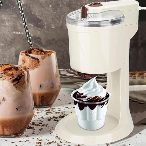 ZXINXIN Eismaschine mit Kompressor, Eismaschine für Zuhause, Joghurt-Eismaschinen, Automatische Softeismaschine 1L für Joghurt, Sorbet