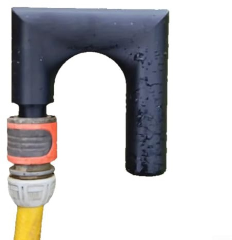 SageFurned Support de tuyau extérieur en PVC imprimé 3D pour jardin, piscine, lavage de voiture, arrière-cour, économise de l'espace pour garder les tuyaux propres et éviter les risques de