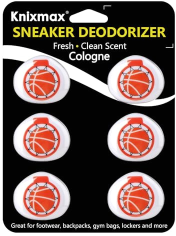 Knixmax Versatile Deodorizer Balls for Shoes Gym Bags Home Freshener for Closets Lockers Odor Eater Eliminate Unpleasant Scent Cologne Basketball