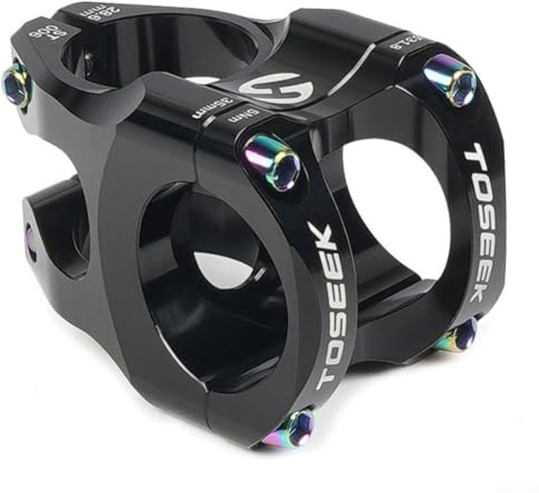 Mtb Dh Am Enduro und Road für Fahrradgabel, 286 mm, Federgewicht für Ho für Fahrradlenker, Vorbau, 35 mm, für CNC-gefräste Aluminiumlegierung, kurze Stange für 318 mm für (schwarz)