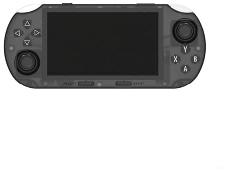 Retro Handheld Spielkonsole mit 4,5-Zoll-IPS-Display, 20000 vorinstallierten Klassikspielen, 3000mAh Akku, 64GB Speicher mit bis zu 256GB Erweiterung(Black through)