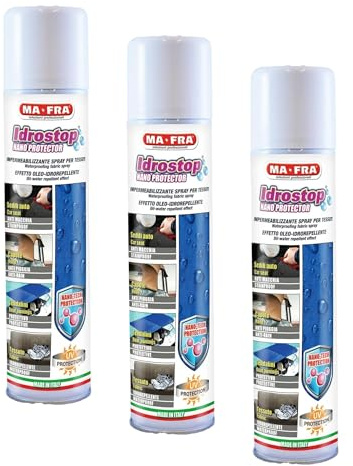 18218 - Repelente de Agua Textil idrostop 300 ml (Paquete de 3)