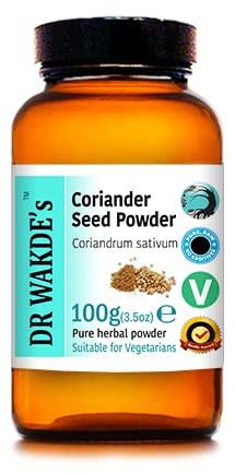DR WAKDE'S® Coriander Powder - 100g (3.5oz) I Pure, Raw & Dried Powder I Nothing Added, Nothing Removed I Ayurvedic Herb I Quantity Discounts I Same Day Dispatch