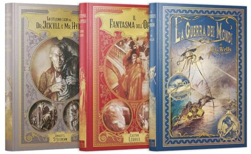 Collezione I primi Maestri del Fantastico Pack II. Contiene 3 libri: La guerra dei mondi, Il fantasma dell'opera e Lo Strano caso del Dr. Jekyll e Mr. Hyde