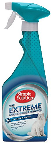 Simple Solution Extreme Cat Stain and Odour Remover | Enzymatischer Reiniger mit 3X Pro-Bakterien Reinigungskraft - 4 x Packung (2Ltr)