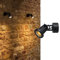 SLV 1002867 Applique Nautilus WL QPAR51/Éclairage pour Murs, allées, entrées, Spot LED saillie d'extérieur, Lampe de jardin/GU10 IP54 11W Noir, Aluminium, 11 W