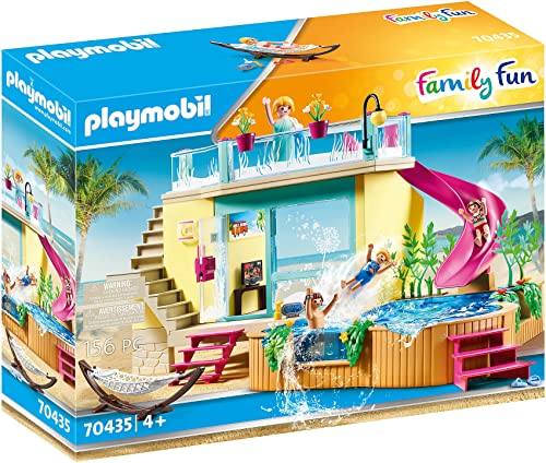PLAYMOBIL Family Fun 70435 Bungalow mit Pool, ab 4 Jahren