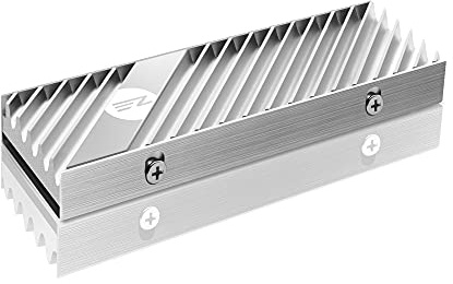 EZDIY-FAB M.2 SSD Heatsink 2280, Double-Sided Heat Sink, High Performance SSD Radiator for PC / PS5, PCIe NVMe or SATA - Silver
