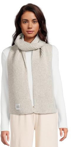 UGG Unisex Chunky Rib Scarf Light Grey One Size