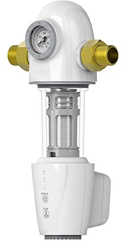 Vattenfiltersystem, Automatisk spolning Backwash Förfilter Spin Down Sediment Vattenfilter Centralt Hela husets renare system