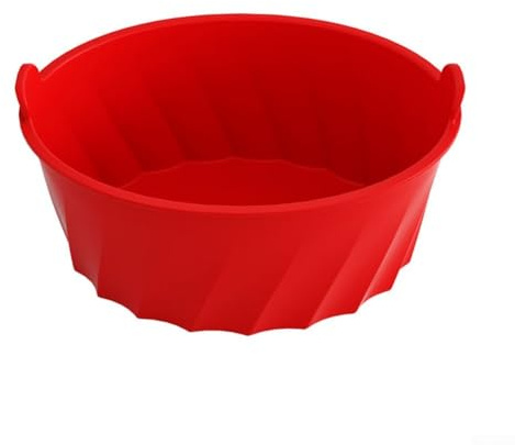 Reusable Silicone Slow Cooker Liner, 28.5 * 21.5 * 13cm Silicone Heat-Resistant Slow Cooker Divider Liners Leakproof Cookers Accessories for 6-8 quart oval slow cookers Home Kitchen(red)