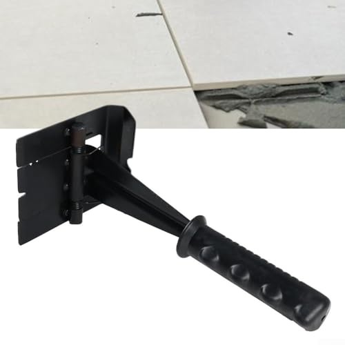 Trim Puller Tool for Baseboards Tiles Tack Strips and Flooring, Stainless Steel Removal Multi-Tool with Anti-Slip Handle, Black