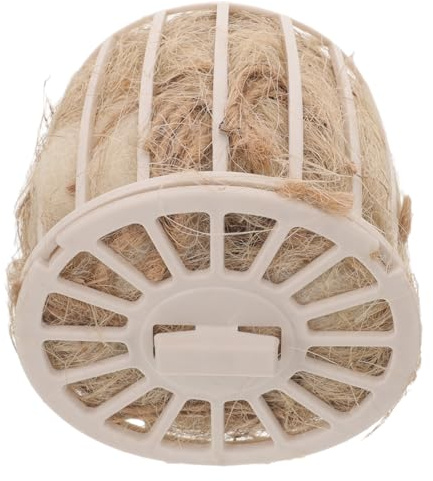 Ipetboom Nido Pájaro Colgante de Plástico Jute para Jaulas, Accesorio para Estimular Mentalmente y Proporcionar Entretenimiento a Pájaros en Jaula