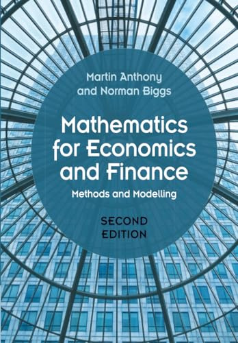 Mathematics for Economics and Finance