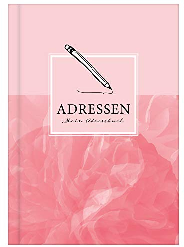 Adressbuch mit Geburtstagskalender | Kontaktbuch in DIN A5| Telefonregister & Adressbuch mit Telefonnummer, Adresse, E-Mail | Telefonbuch rosa