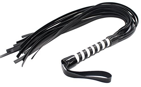 Boowhol Peitsche Lederpeitsche Reitpeitsche Reitgerte Cosplay Toys Flirt-Produkt Rollenspiele SM Adult Sexspielzeug (Weiß)