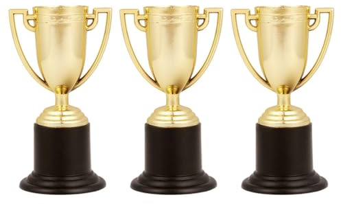 Yardwe 3 Trofeos De Plástico Copa De Premio Para Niños Premios Para Competencias Escolares Y Atletismo Recompensa Para Estudiantes 3.93X2.24X1.96In