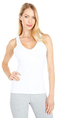 Alo Yoga Damen Heben Sie den Tank an Yoga-Shirt, Weiß, X-Small